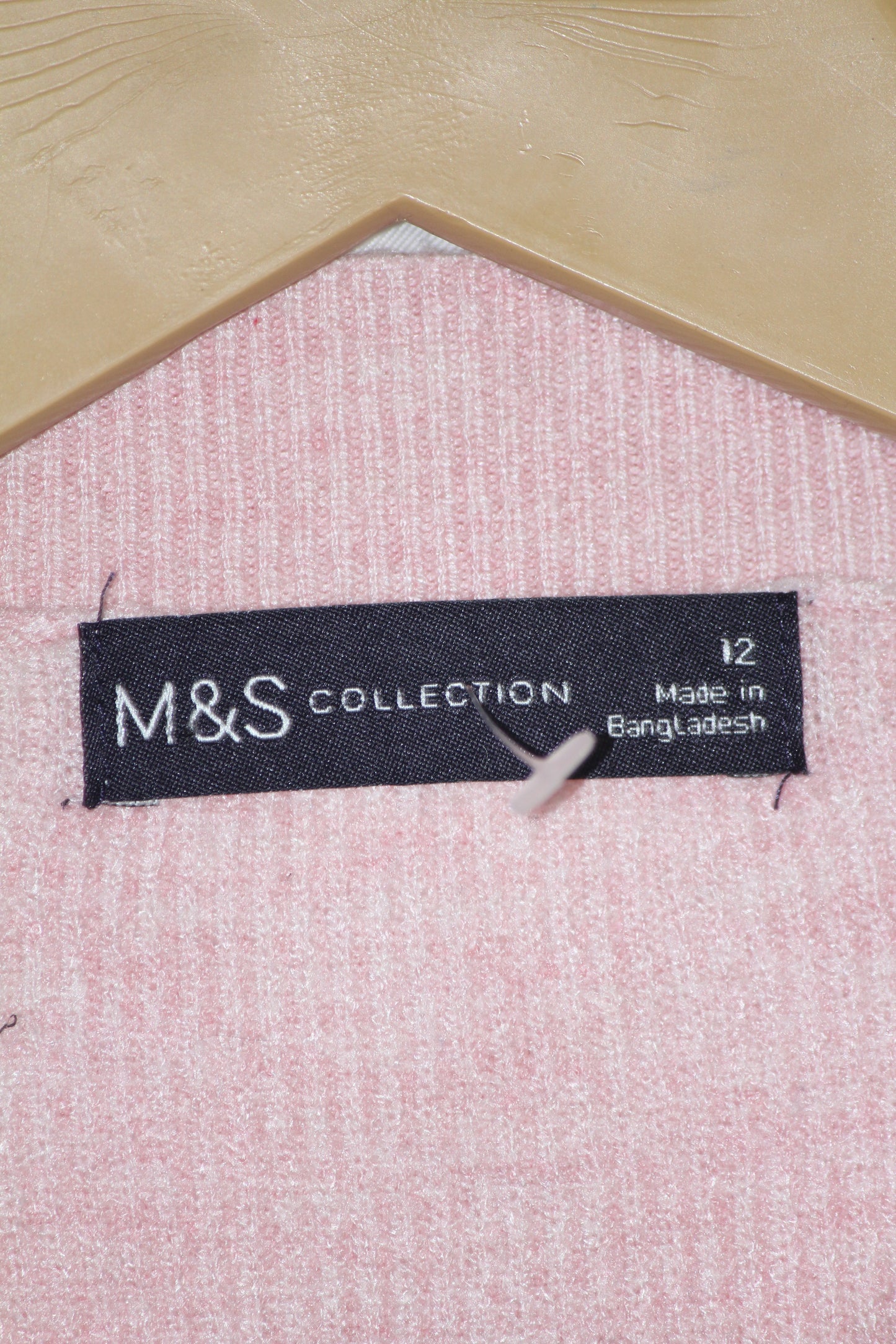 Soft Pink Knit Sweater – M&S – Medium
