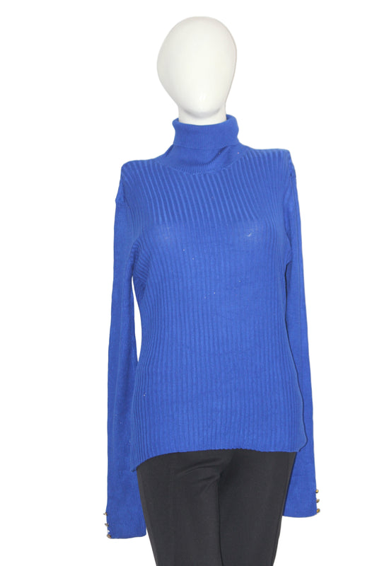 Lipsy Blue Women’s High Neck (Large)