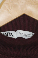 ZARA Maroon Hi-Neck (Small)