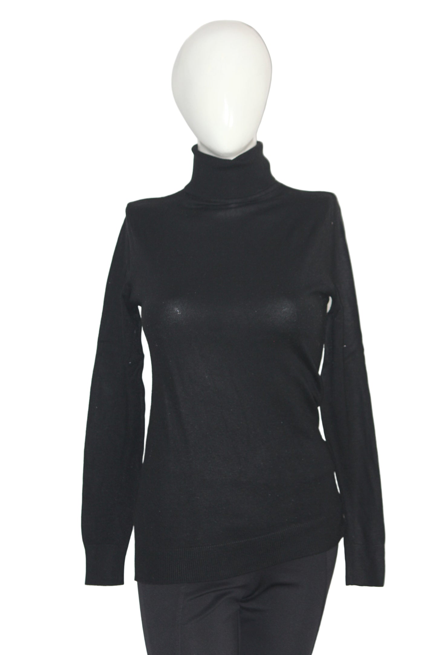 Peacocks Black Hi Neck (Small)