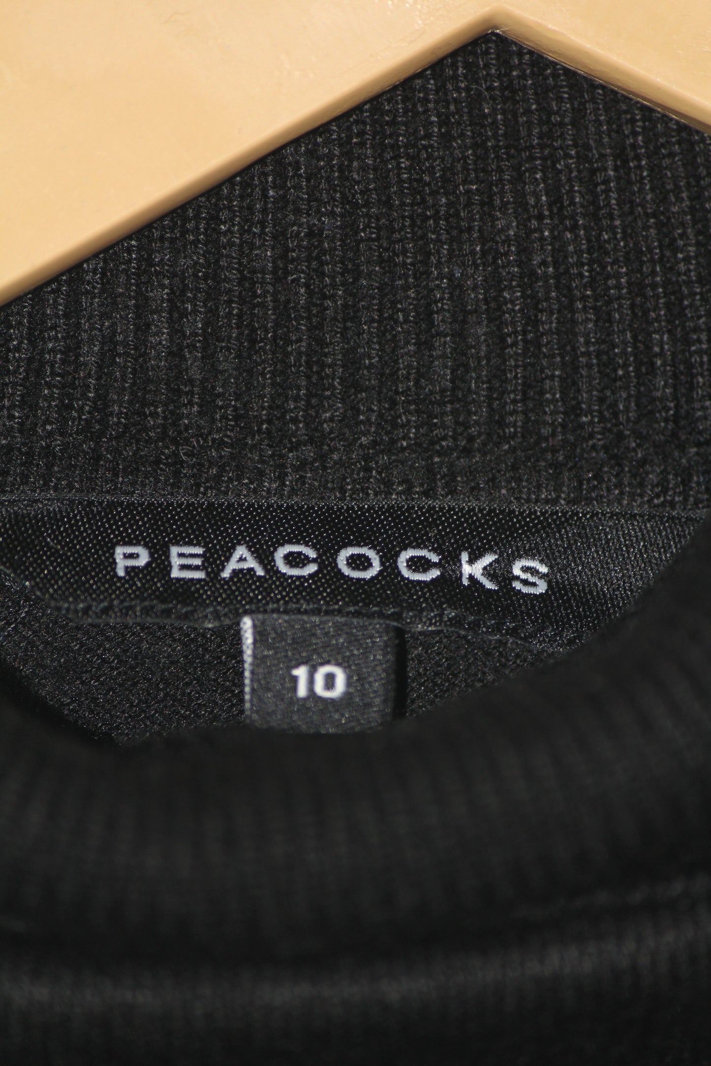 Peacocks Black Hi Neck (Small)
