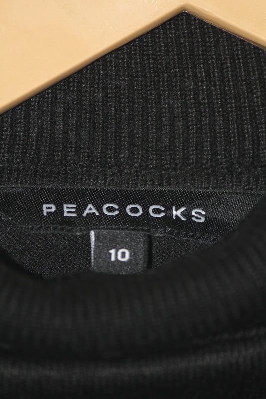 Peacocks Black Hi Neck (Small)
