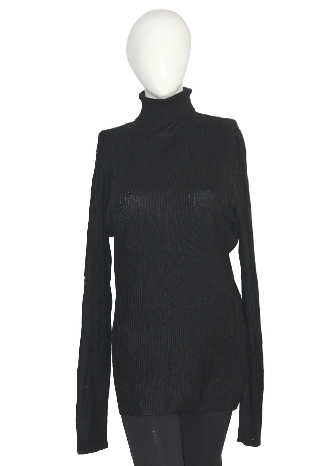 Asos Black Acrylic Hig-Neck (women’s Medium)