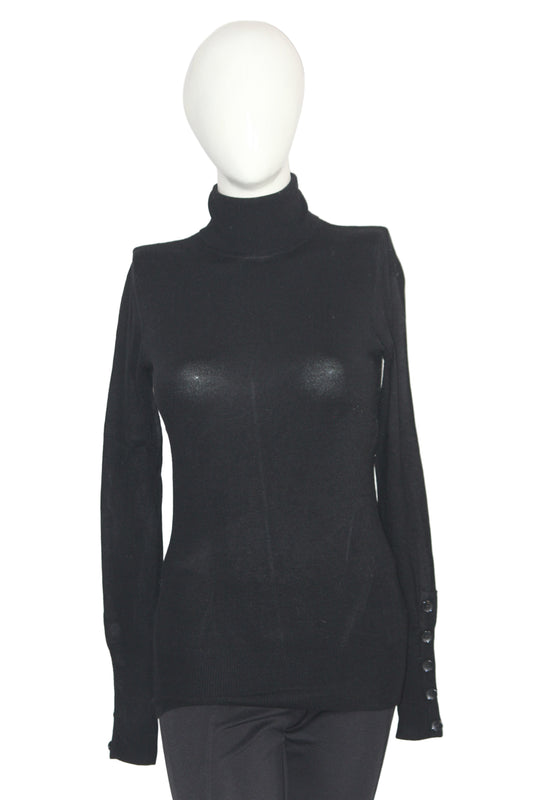 Mint Velvet Black High Neck (Small)