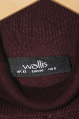 Wallis Maroon Women’s High Neck (Medium)