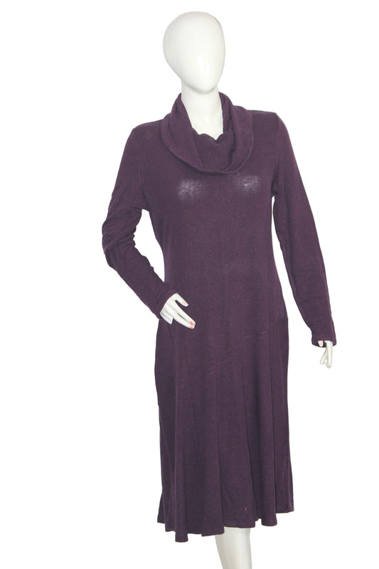 M&S Purple Wool Blend Bodycon (Large)