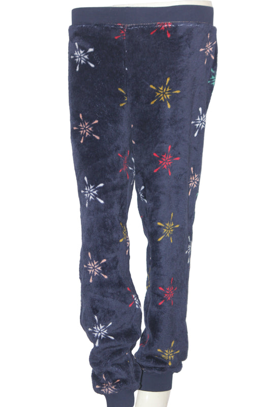 M&S Star Print Navy Warm Tights – Cozy & Colorful (Large)
