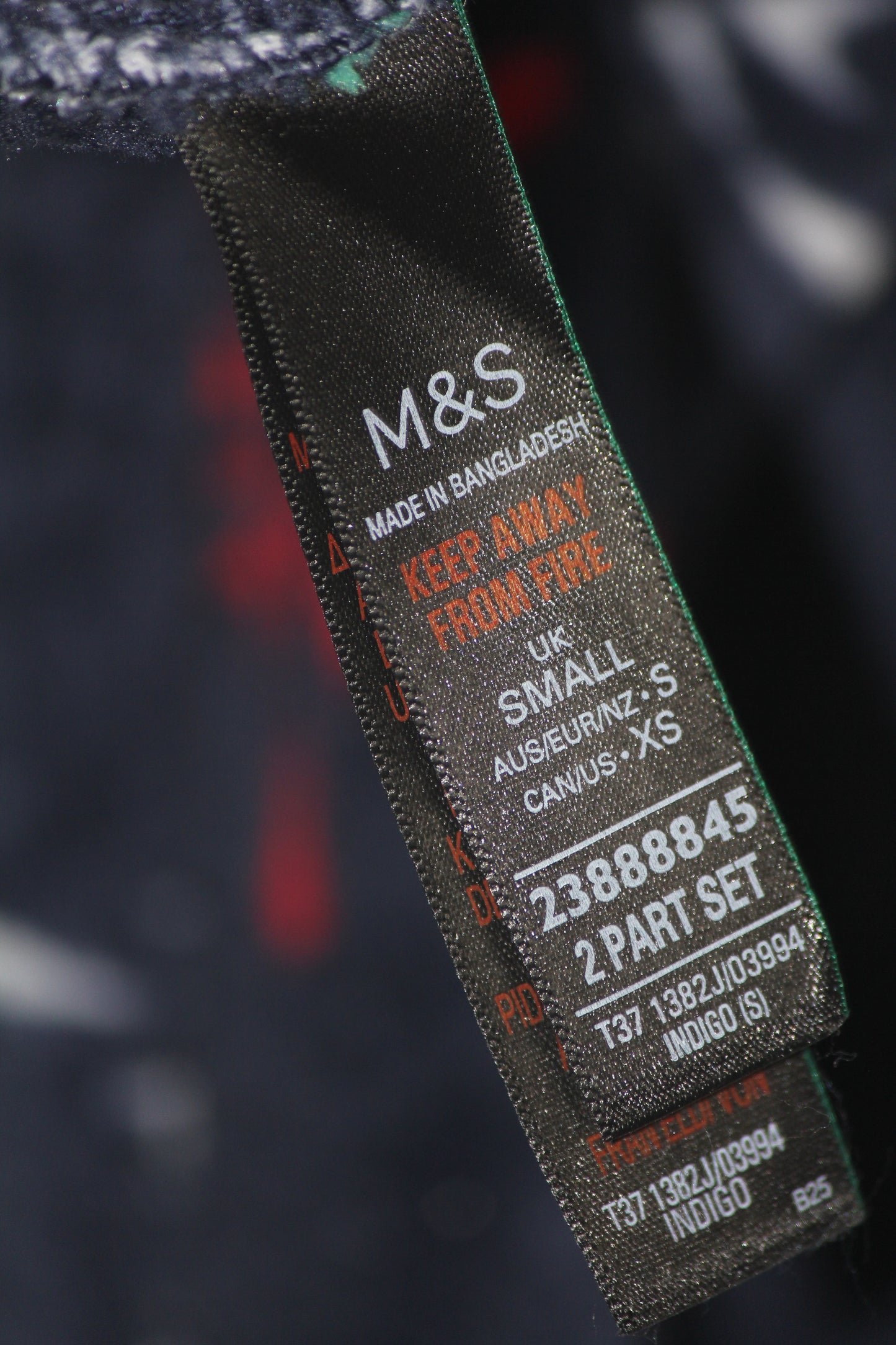 M&S Star Print Navy Warm Tights – Cozy & Colorful (Large)