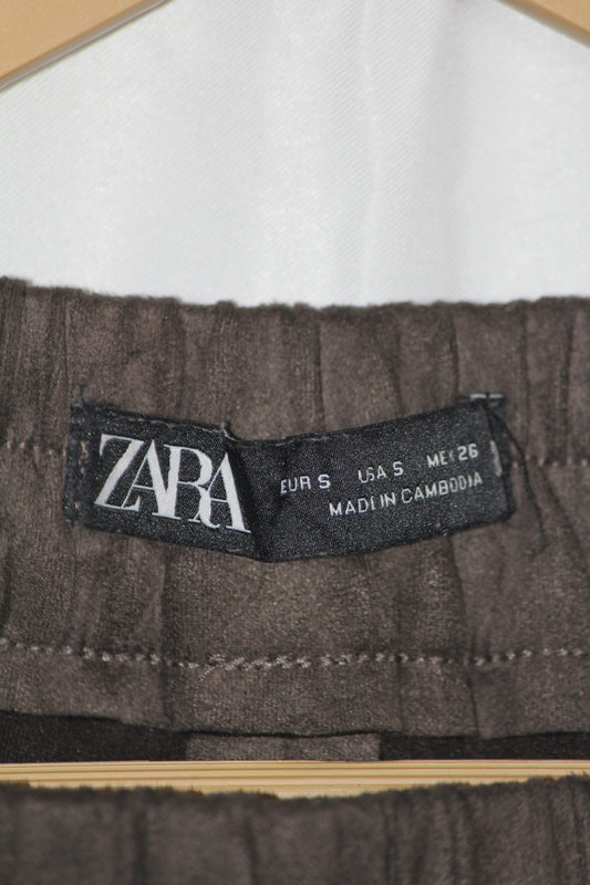 ZARA Brown Slim-Fit Trouser – Medium