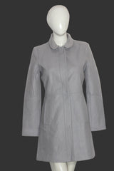 Oasis Grey Button Down Long Coat (Small)