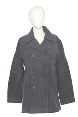 Atmosphere Black Wool Blend Long Coat (Medium)