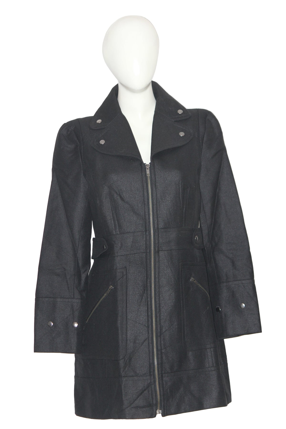 Limited Collection Black Wool Coat (Small)