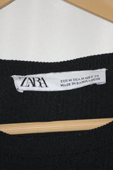 ZARA Elegant Black Long Bodycon (Medium)