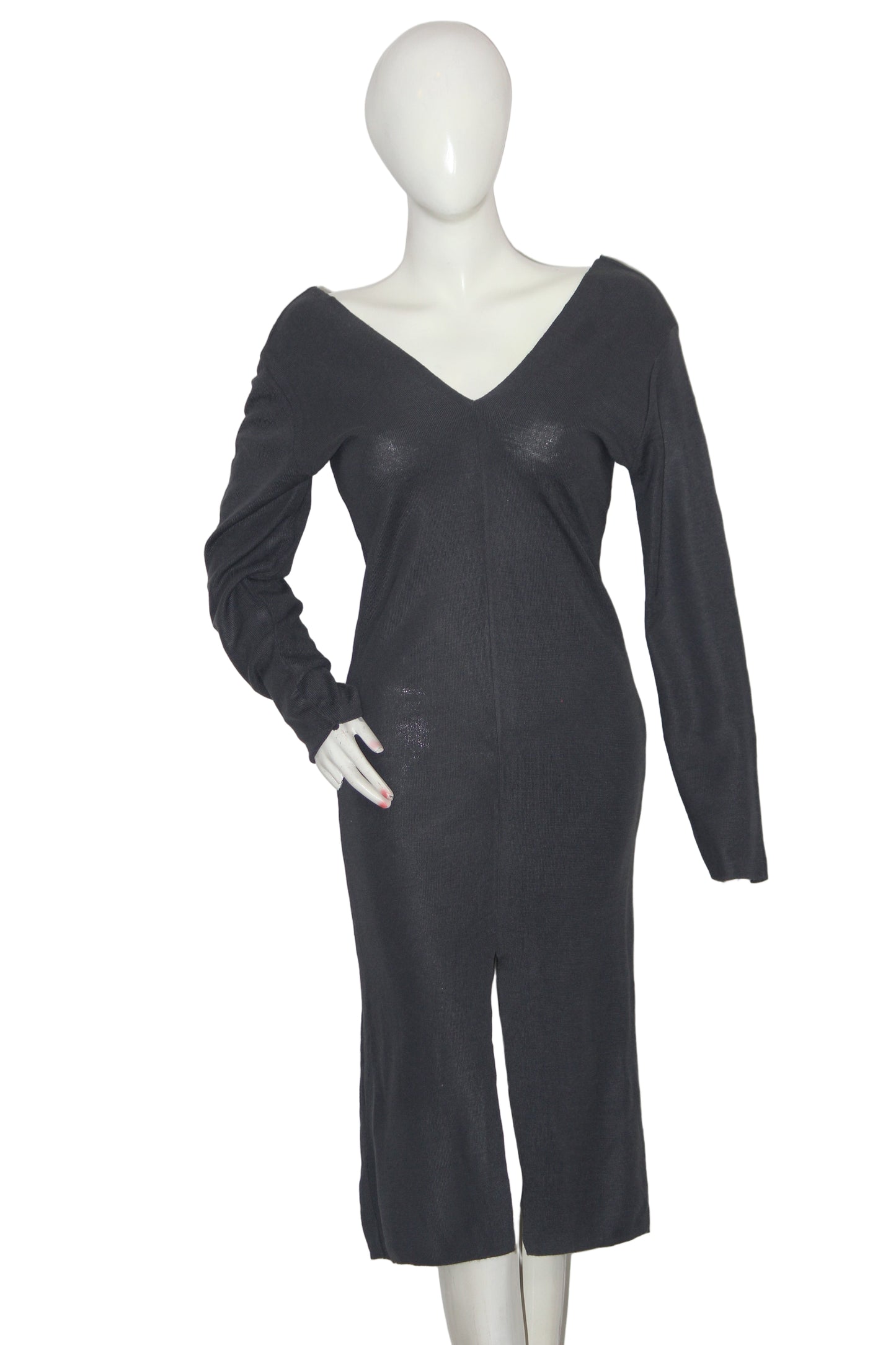 ThriftyFy Gray Wool Blend Bodycon (Large)