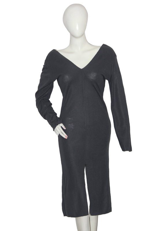 ThriftyFy Gray Wool Blend Bodycon (Large)