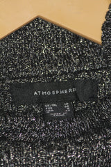 Atmosphere Black Shiny Shoulder-Cut High Neck (Small)