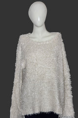 White Winter Knit Sweater – Atmosphere – Large