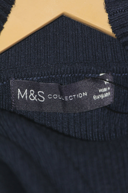 M&S Medium Navy High Neck (Medium)