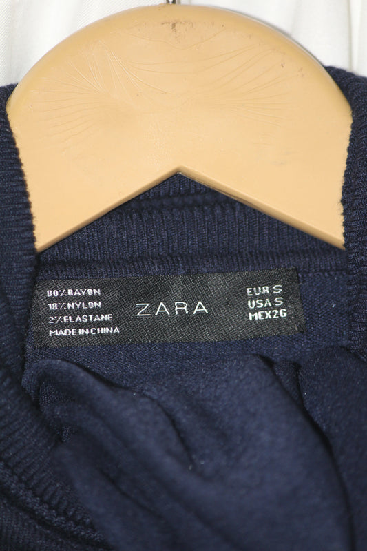 ZARA Navy Blue Women’s High Neck (Small)