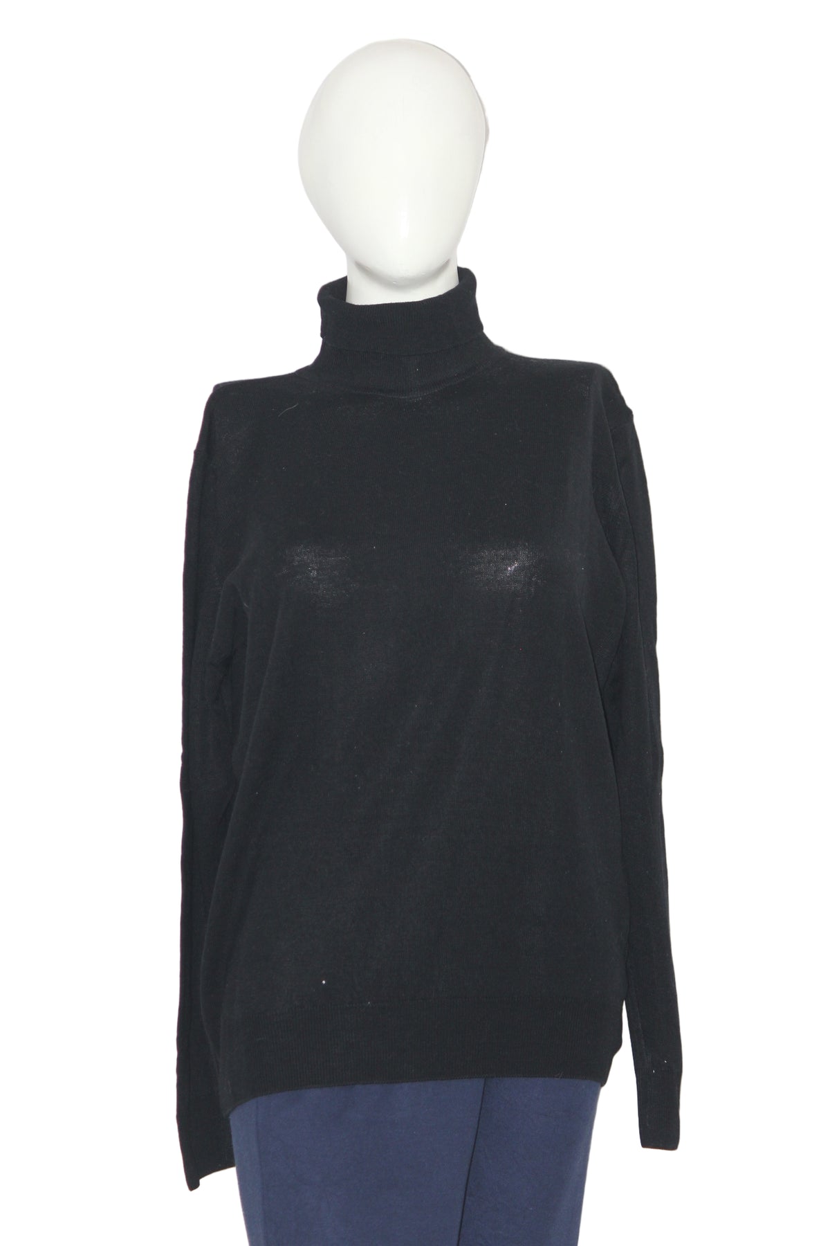 M&S Black Wool Hi-Neck (Large)