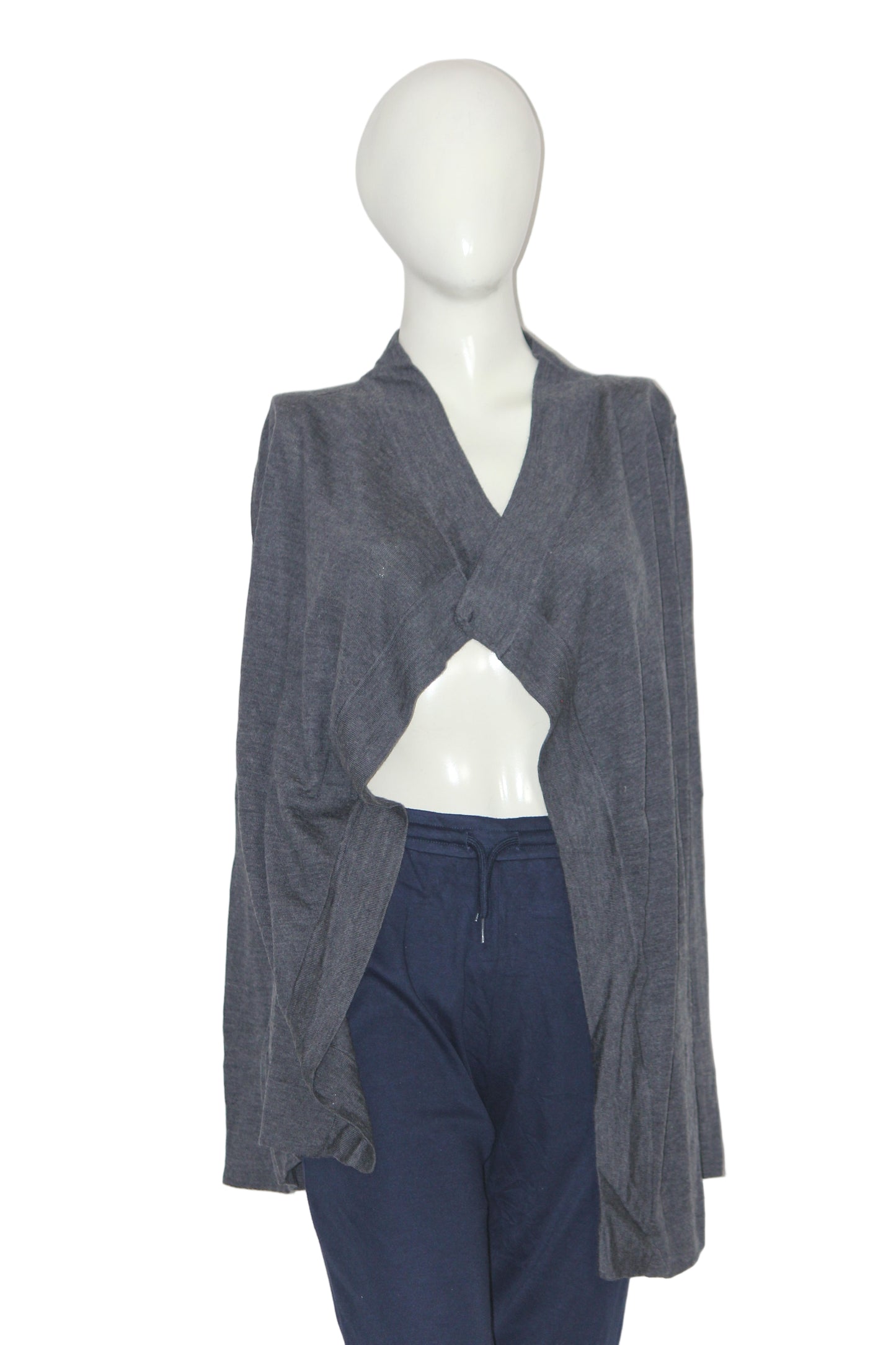 Cynthia Rowley Grey Button-Down Shrug (Medium)