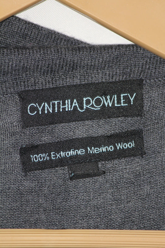 Cynthia Rowley Grey Button-Down Shrug (Medium)
