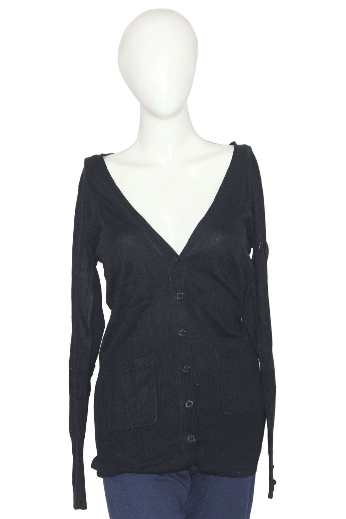 George Black Button-Down Sweater (Medium)