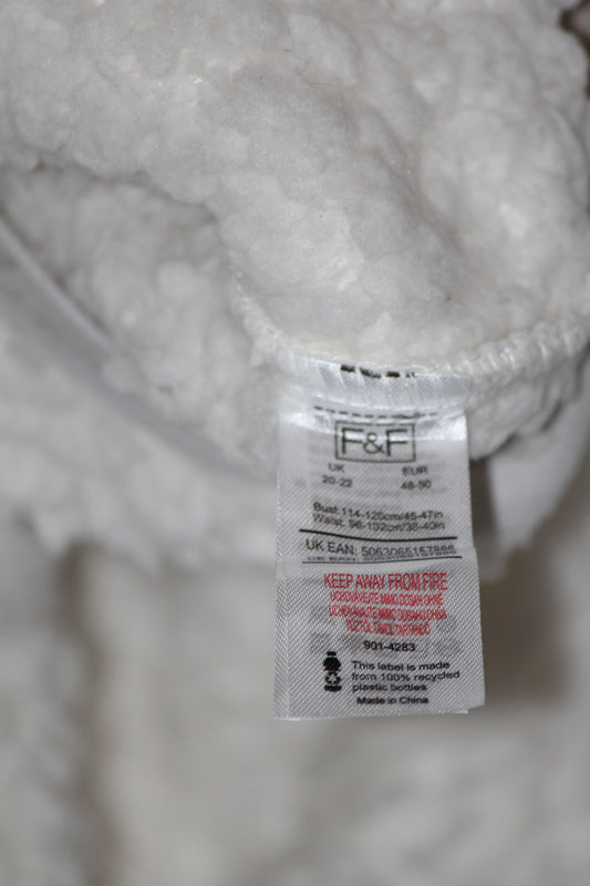 F&F White Winter Warm Tights – Everyday Cozy (Large)