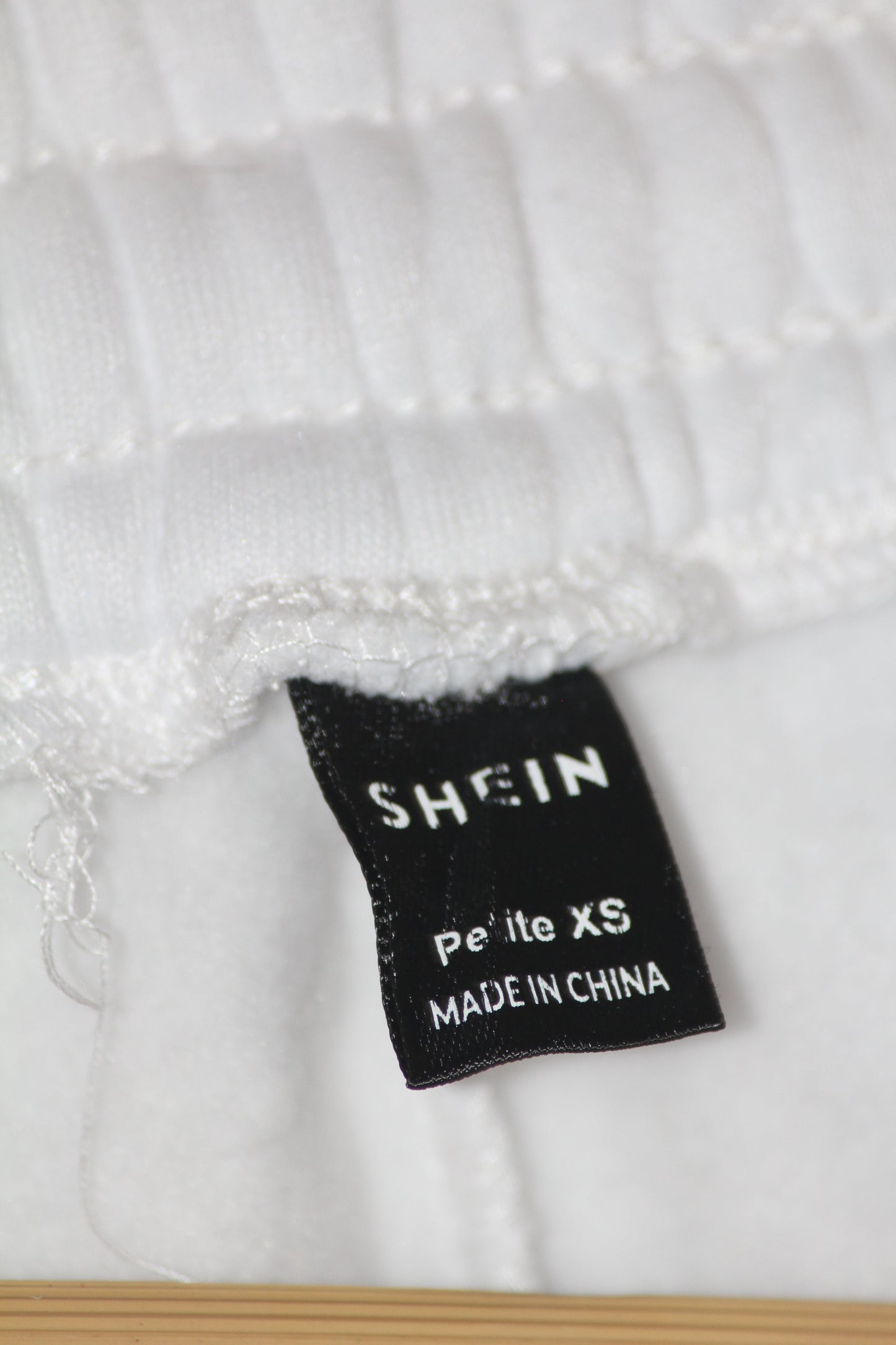 Shein White Stretch Trouser – Small