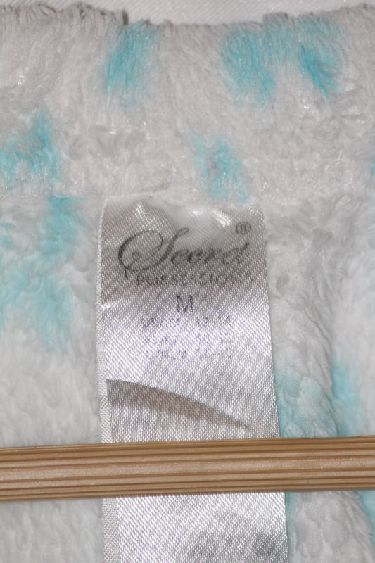 Secret White & Feroza Printed Tights – Playful Comfort (Small)