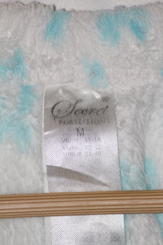 Secret White & Feroza Printed Tights – Playful Comfort (Small)