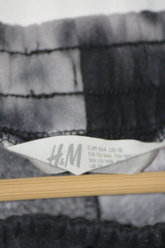 H&M Black & White Printed Trouser – Medium