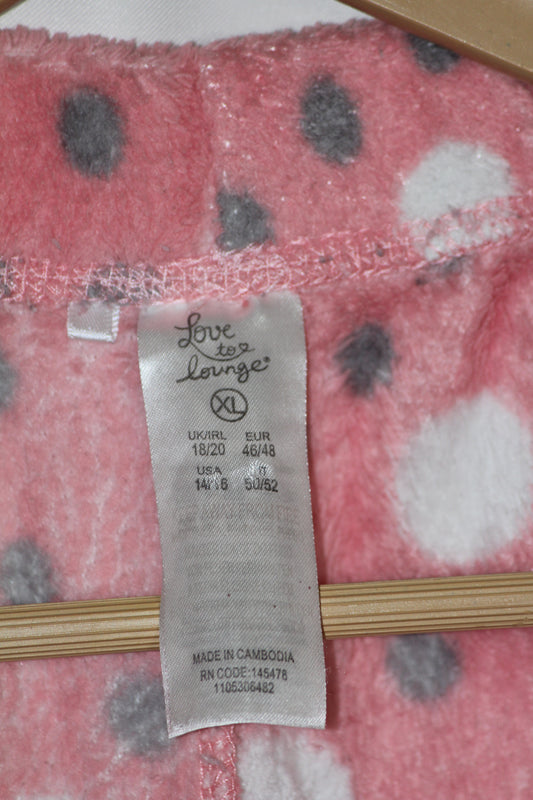 Love to Lounge Pink Spot Tights – Plush & Pretty (Large)
