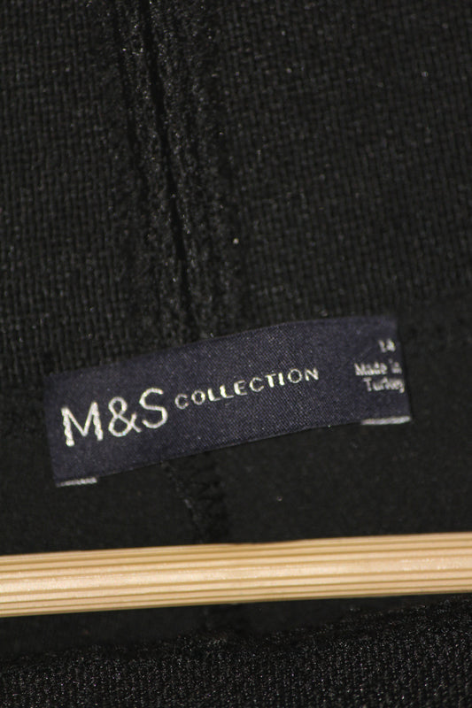 M&S Black & Green Check Trouser (Medium)