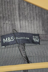 M&S Grey Cotton Trouser (Medium)