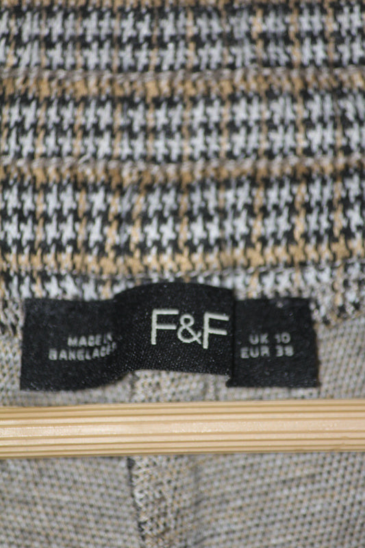 F&F White & Yellow Polka Dot Pant – Medium