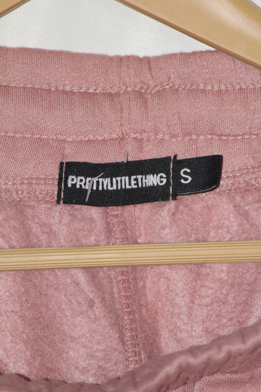 PrettyLittleThing Pink Cotton Trouser – Small