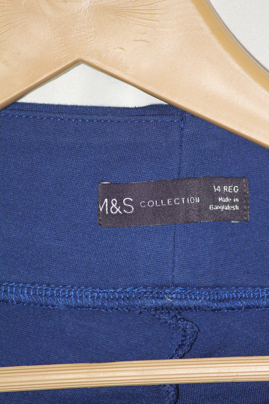 M&S Blue Striped Trouser (Medium)