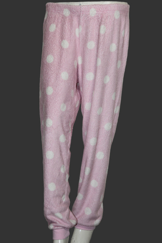 ThriftyFy Pink & White Warm Tights – Cute & Cozy Style (Medium)