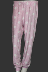 ThriftyFy Pink & White Warm Tights – Cute & Cozy Style (Medium)