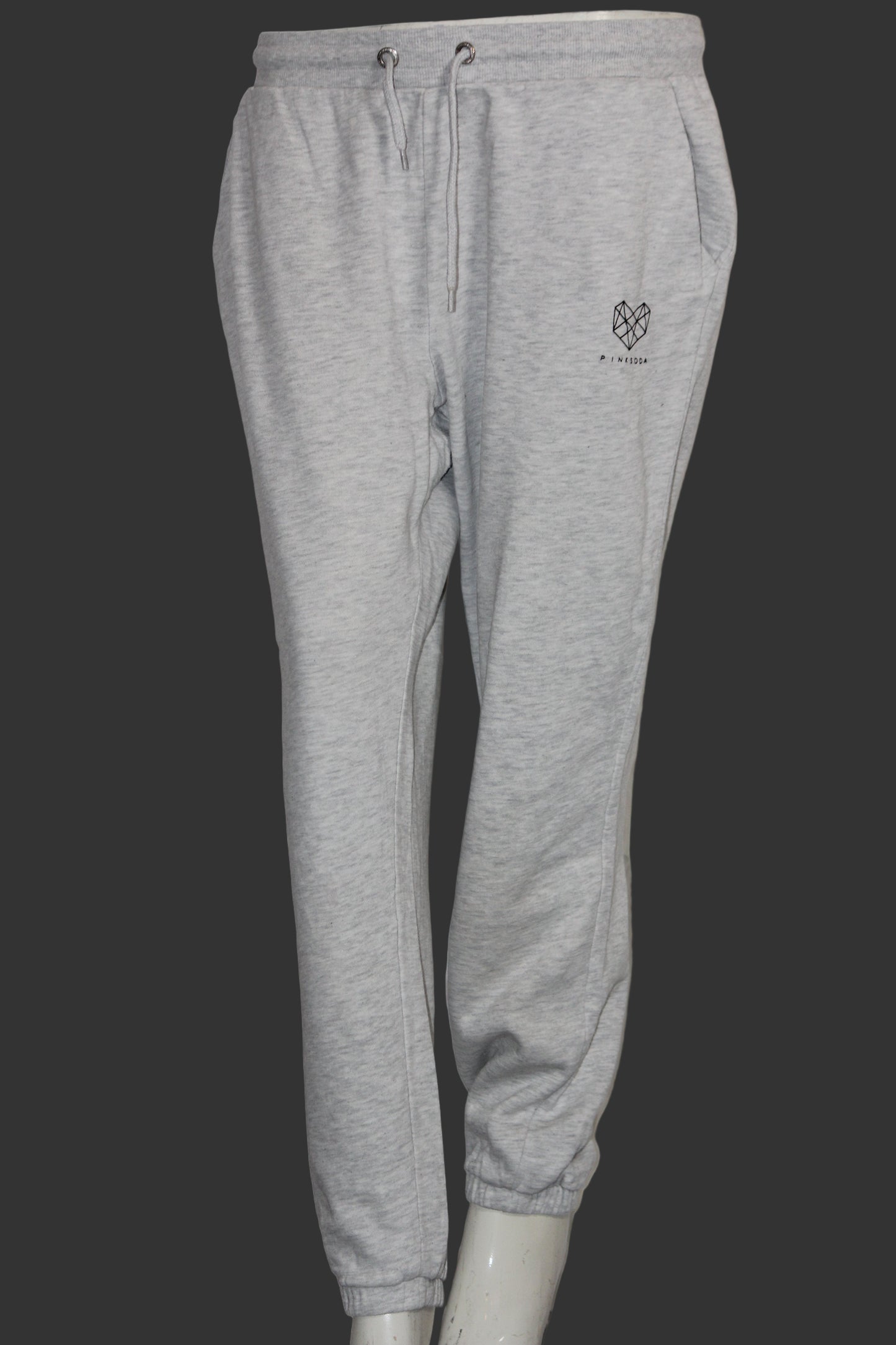 Pink Soda White Cotton Trouser – Medium