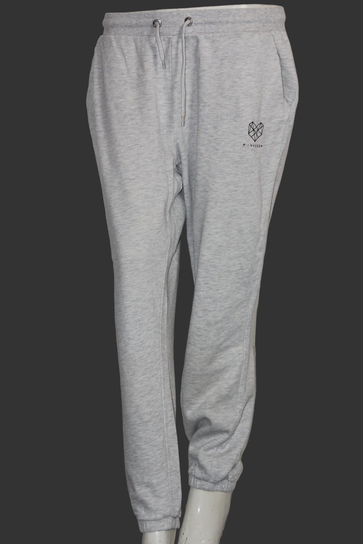 Pink Soda White Cotton Trouser – Medium