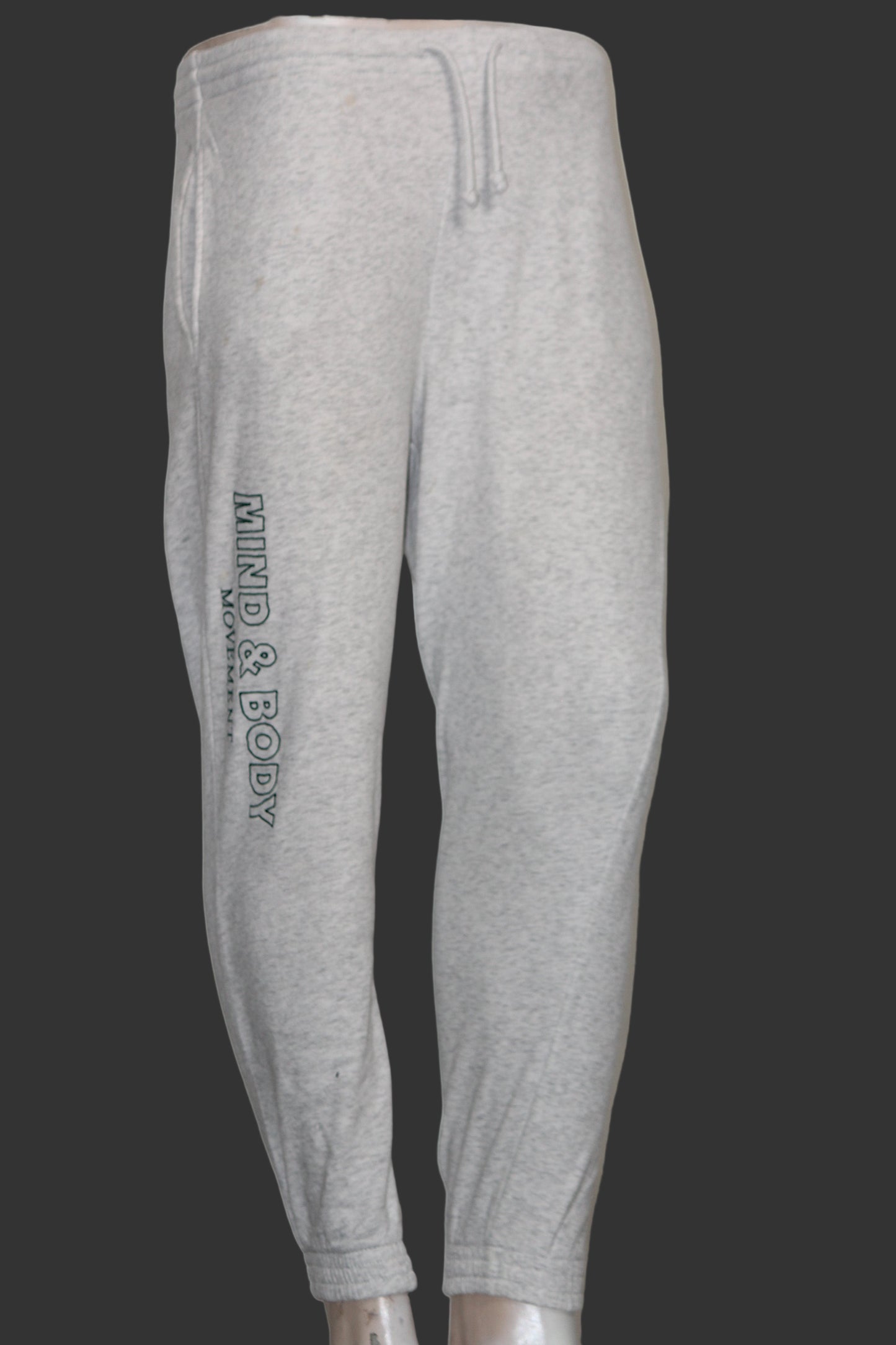 H&M White “Mind & Body” Embroidered Trouser – Small