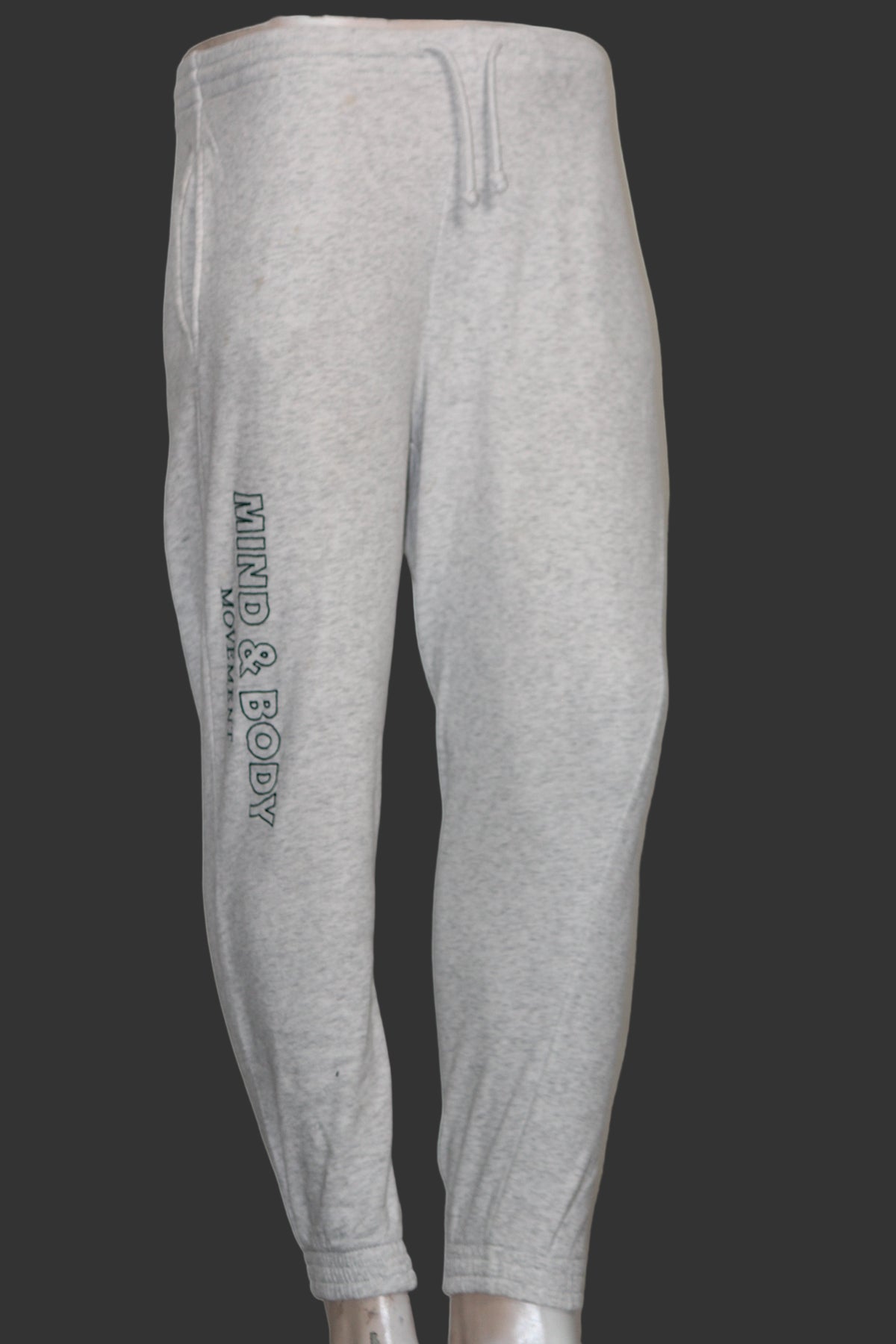 H&M White “Mind & Body” Embroidered Trouser – Small