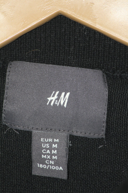 H&M 100% Cotton Black Men’s High Neck (Large)
