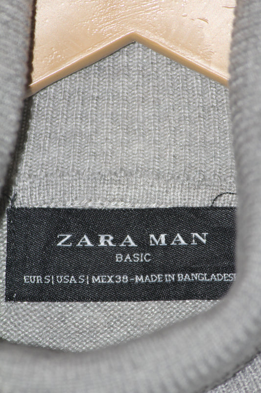 ZARA Man Grey Knit Hi Neck (Small)