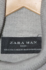 ZARA Man Grey Knit Hi Neck (Small)