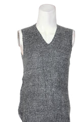 Sleeveless Grey Knit Sweater – Thriftyfy – Medium