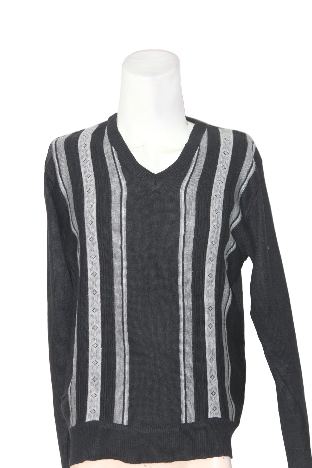 Vintage Black Striped Sweater
