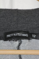 PrettyLittleThing Grey Sleek Trouser – Medium